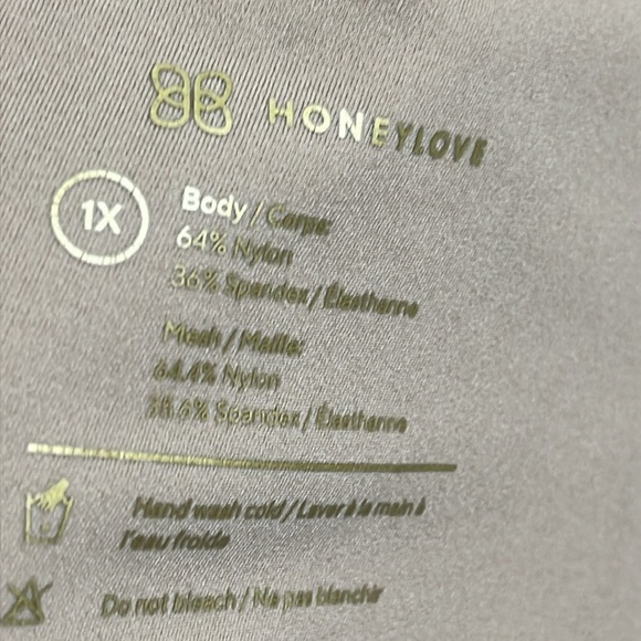 Honeylove Black mesh CrossOver Bra, wireless Bra with Adjustable Straps size 1X - Picture 7 of 14